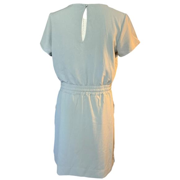 32 Degrees Cool Gray Round Neck Elastic Waist Dress Small NWOT - Picture 2 of 4